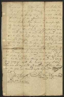 Bill of sale for Nancy, an enslaved mulatto woman