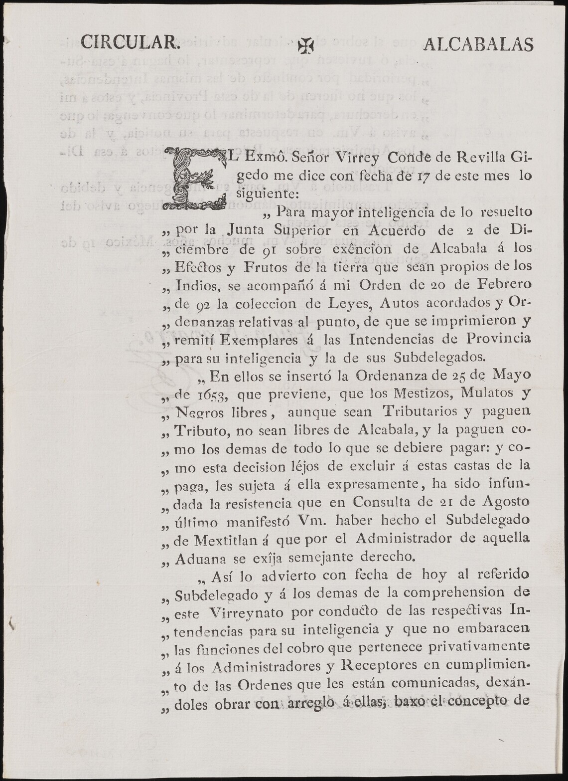 Additional taxation for Black or mixed race free peoples of New Spain
