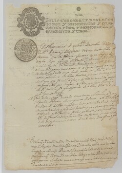 Bill of sale for Alonso, an enslaved mulatto man
